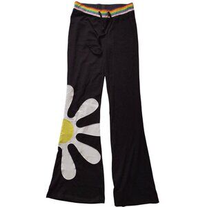 Delias Y2k Dazzle Blossom Lounge Pants S Daisy Low Rise Flare Soft Pants